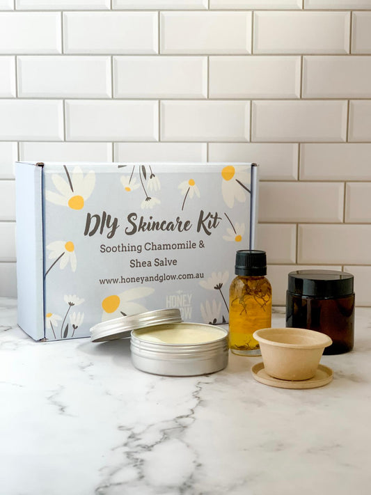 DIY Kit - Soothing Chamomile & Shea Salve - honeyandglow-com
