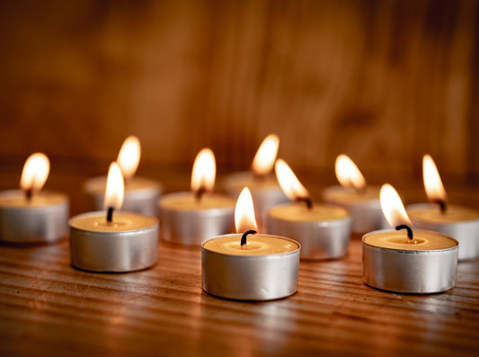 Beeswax Tealight Candles - honeyandglow-com