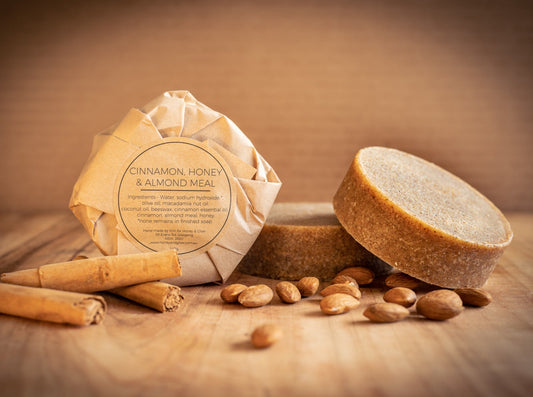 Cinnamon, Honey & Almond Meal Handmade Soap - honeyandglow-com
