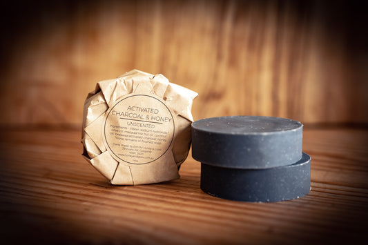Activated Charcoal & Honey Handmade Soap - honeyandglow-com