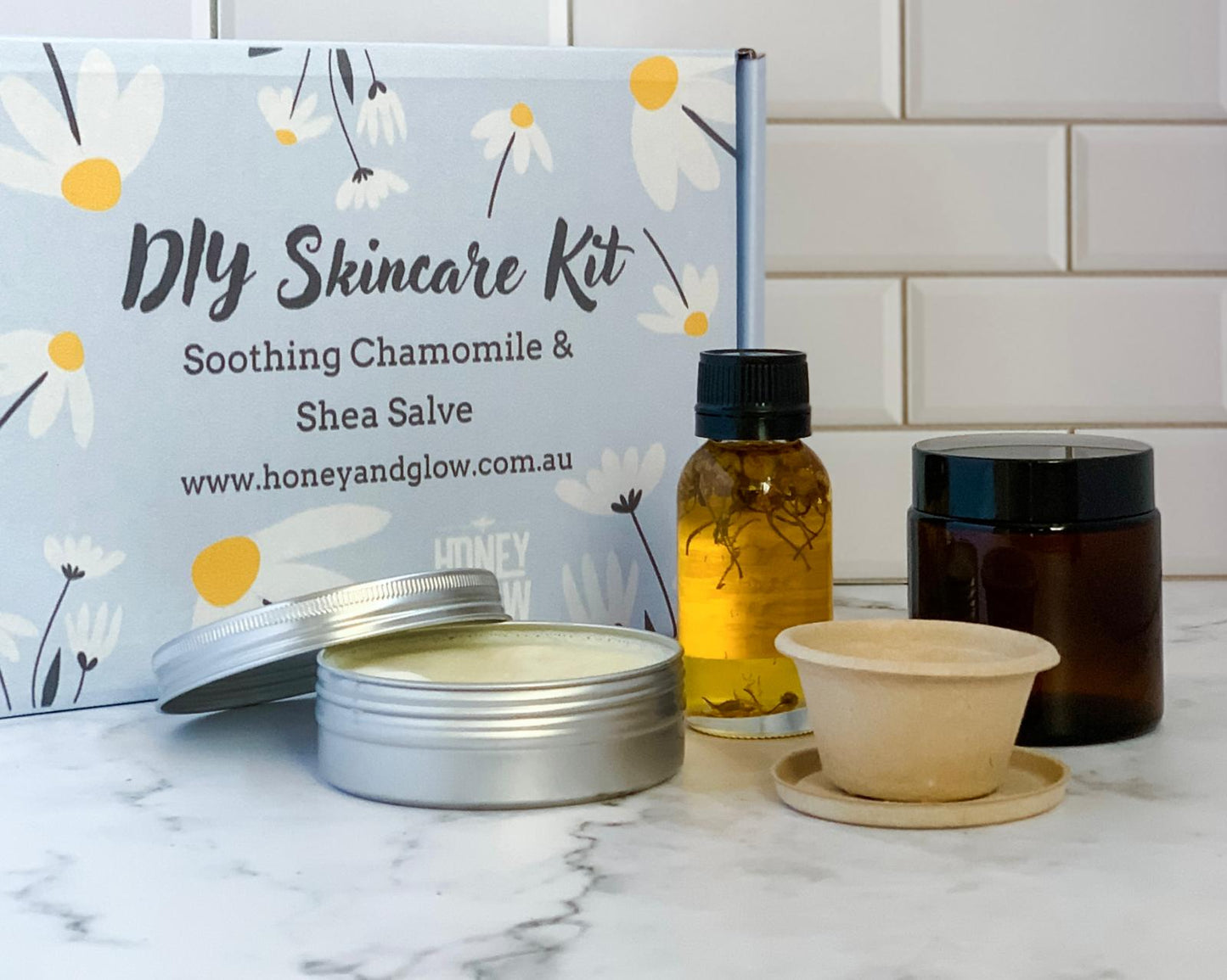 DIY Kit - Soothing Chamomile & Shea Salve - honeyandglow-com
