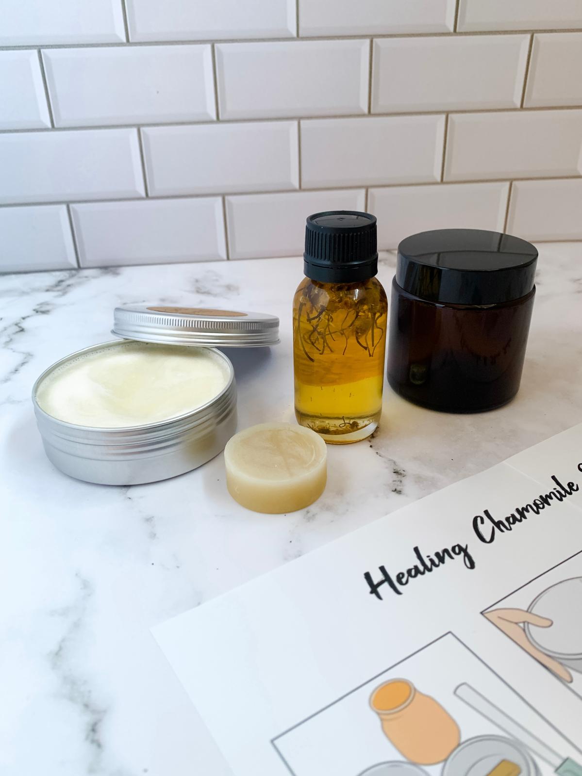 DIY Kit - Soothing Chamomile & Shea Salve - honeyandglow-com