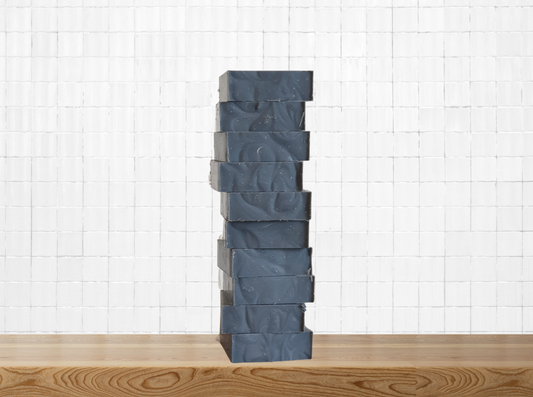 Activated Charcoal Soap SLAB - honeyandglow-com