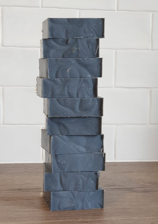 Activated Charcoal Soap SLAB - honeyandglow-com