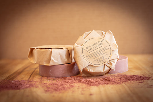Australian Pink Clay Handmade Soap - honeyandglow-com