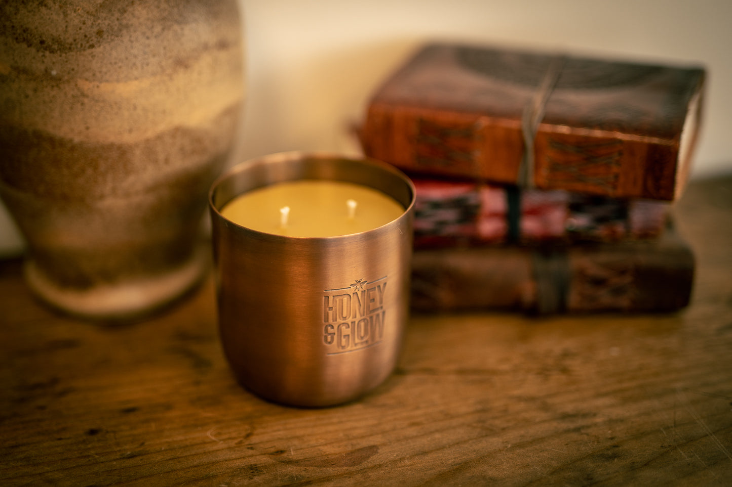 ‘Metallic’ Candle Range - honeyandglow-com